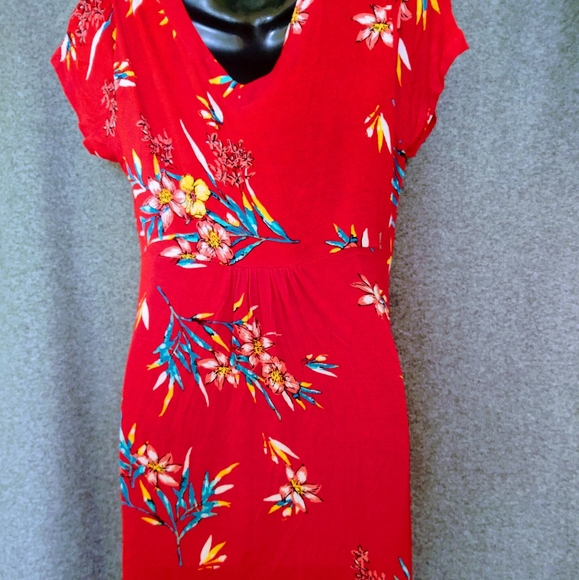 3/$30 🦜K JORDAN Tropical dress - Picture 2 of 3